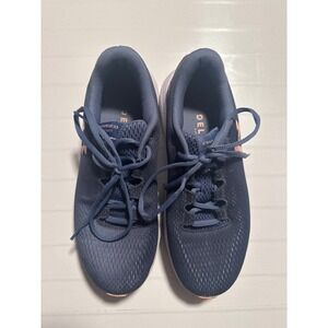 Under Armour Charged Pursuit 2 Women Navy Pink Running Shoes Sneakers Size 9